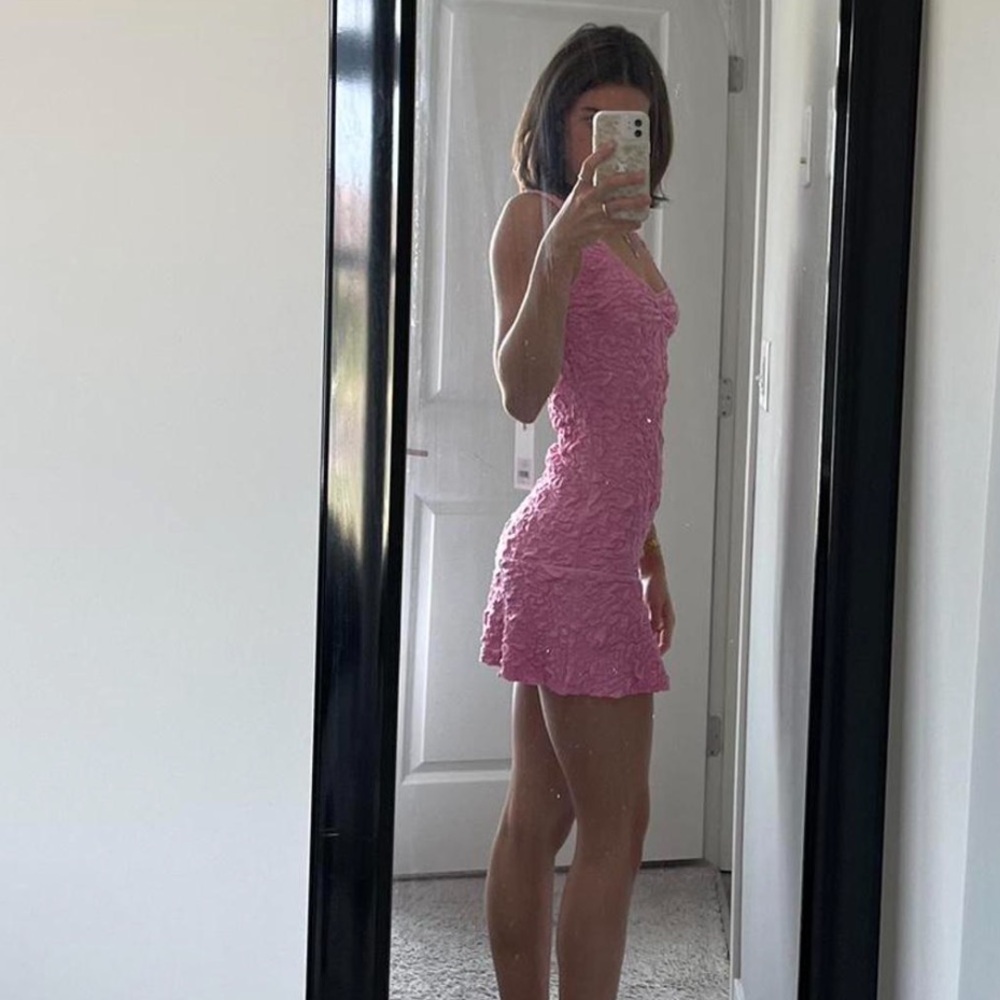 LoveShackFancy Pink Lace Dress